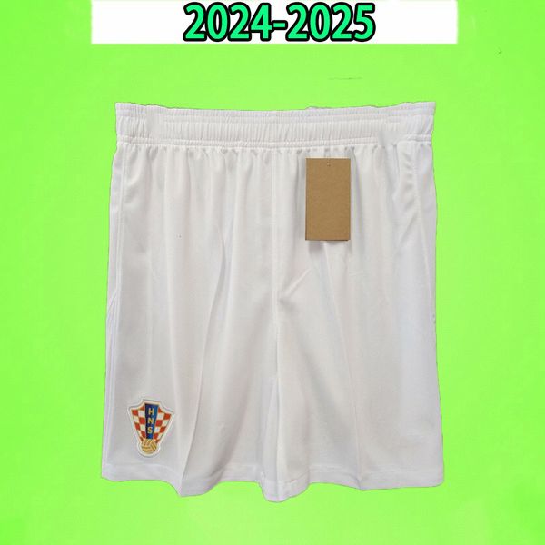 Croácia 2024 Shorts de futebol HOMEM KIT KIT MULHERES 24 25 MODRIC MAJER Croácia 2025 GVARDIOL KOVACIC SUKER casa fora de casa branco azul Croacia Calças de futebol Versão dos fãs do jogador