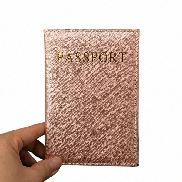 donne copertina del passaporto portafoglio da viaggio rosa pu coperture in pelle per passaporti organizzatore di viaggi portafoglio pasjeshouder passaporto protettore e02I #