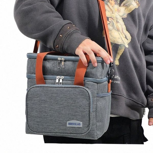 Tragbare Mittagessen Kühlschrank Thermische Tasche Langlebig Picknick Lebensmittel Lagerung Tasche Thermische Outdoor Große Eis Tasche Isolierte Box Schulter Trinken B790 #