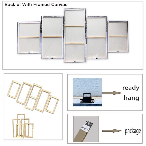 5 peças laranja taj indiano mahal pintura de sol com lona de parede modular define imagens de lona moderna para decoração de sala de estar