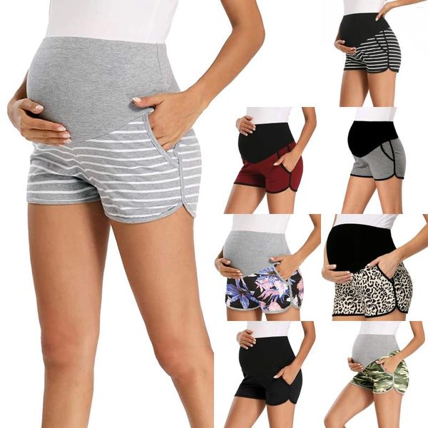 Shorts masculinos verão maternidade booty mulheres curto retalhos casual calças esportivas mulher grávida sweatpants calças cortes de mujer