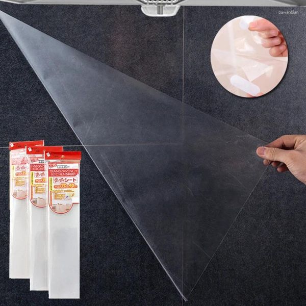 Adesivos de janela cozinha transparente à prova de óleo adesivo resistente ao calor papel de parede autoadesivo azulejo cerâmico à prova d'água ferramenta de filme
