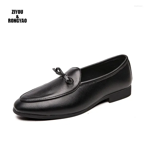 Freizeitschuhe Designer Mode Herren Loafer Leder Fahren Schwarz Braun Business Kleid Party Hochzeit Herrenschuhe