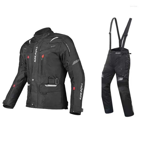 Vestuário de motocicleta Jaqueta de viagem Pant Suit Protetores CE à prova d'água