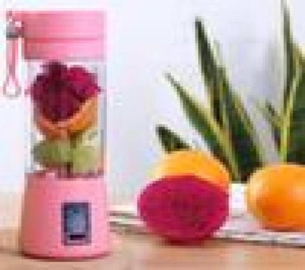 400ml 6 lâminas mini portátil usb recarregável espremedor de frutas elétrico smoothie maker liquidificador máquina suco copo garrafa y12016362636