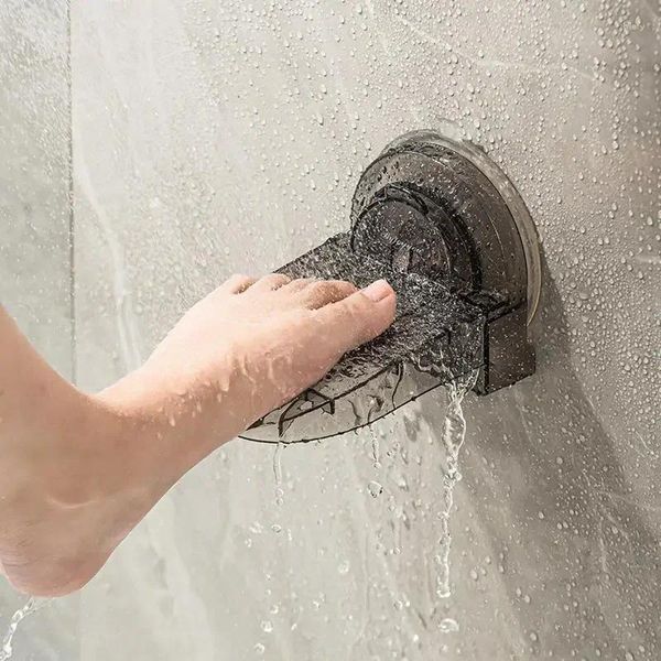 Badematten Badezimmer Fußwaschen Treten Saugnapf Pedal Schnürsenkel binden Dusche Zimmer Schrubben Anti-Rutsch-Werkzeug
