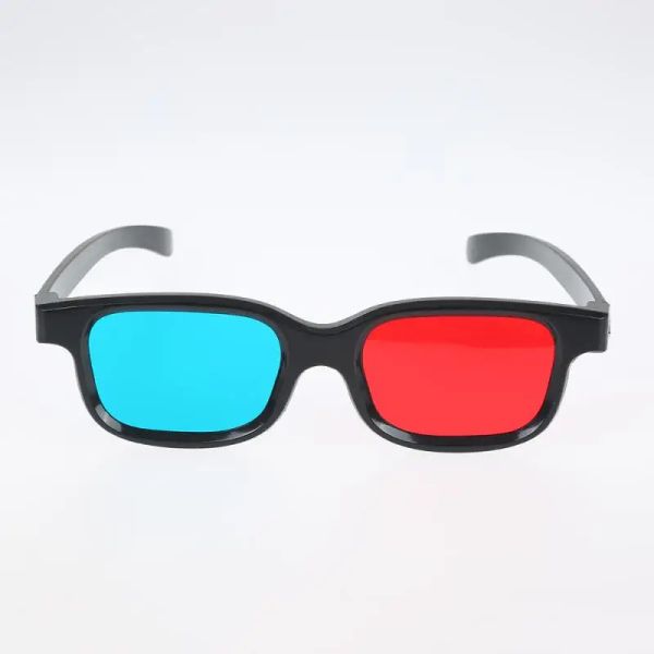 Universal Black Frame Blue Red Cyan Anaglyph 3D Дешевые 3D -очки для светодиодных проекторов DVD 3D -фильмы и играть в 3D -игры