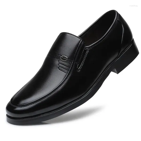 Sapatos de vestido homens couro formal negócios masculino escritório trabalho plano oxford respirável festa casamento aniversário 365