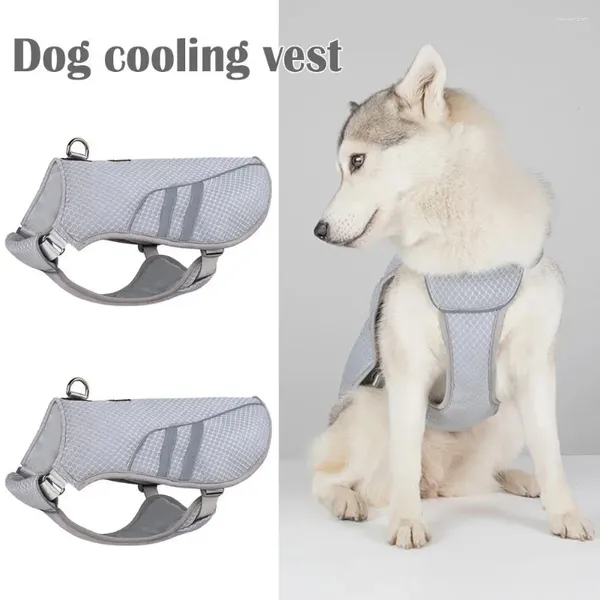 Abbigliamento per cani Gilet rinfrescante per cani Giacca in materiale riflettente Cinghie regolabili per attività all'aperto Caccia Allenamento Camicia a sgancio rapido