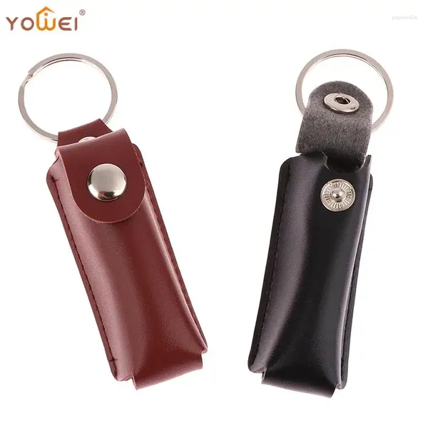 Aufbewahrungstaschen 1 stück Leder U Disk Beutel Schlüsselanhänger Halter USB-Flash-Laufwerk Tasche Pendrive Schutzhülle Memory Stick Fall