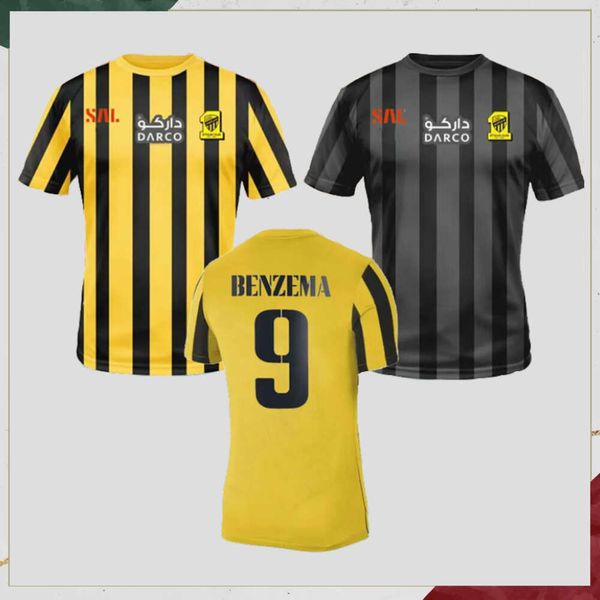 2023 2024 Benzema Al Ittihad FC Club Soccer Jerseys 2024 Coronado Hegazy Wine Costa Soccer Jersey Hamdallah Romarinho Uniforme de futebol