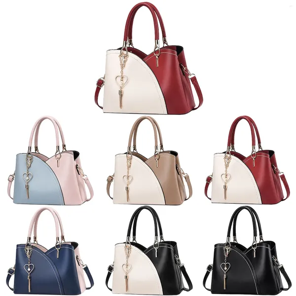 Bolsas de ombro femininas 2024 moda bolsa colorida grande capacidade bolsa de couro macio única câmera crossbody