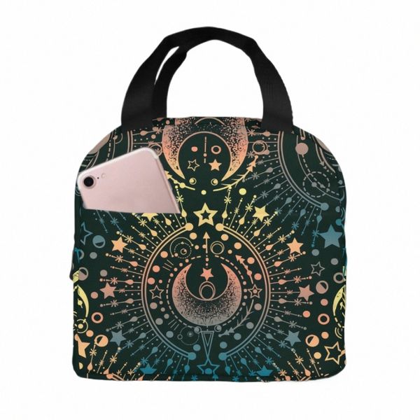 Mo Star Alchemy Magical Lunch Bag Borsa per adulti Tote Bag riutilizzabile Lunch Box Ctainer per donna Uomo Scuola Lavoro d'ufficio G7e4 #