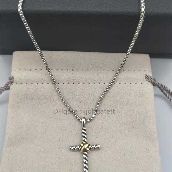 Modische Männer Jesus Kreuz Halskette Gold 18K vergoldet X Luxus Anhänger Hip Hop Designer Schmuck Halsketten für Schmuck Party Jahrestag Geschenk Großhandel