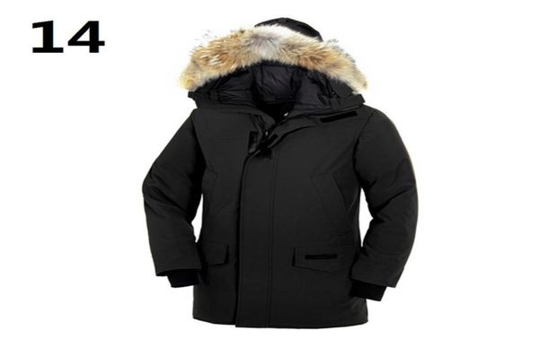 Top-Qualität Mann Gänsedaunenjacken echte Wolfspelz Daunenparka Men039s wasserdichte Tuch Winter Daunenjacken mit Outlet 5 mod9303937