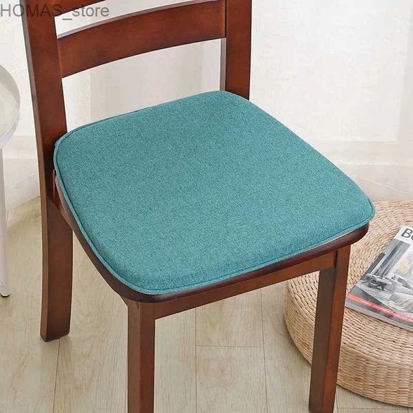 Yastık/dekoratif yastık at nalı şekilli yemek sandalyesi yastık Çin keten çıkarılabilir yıkanabilir kaymaz sünger dört mevsim evrensel sandalye ped y240401