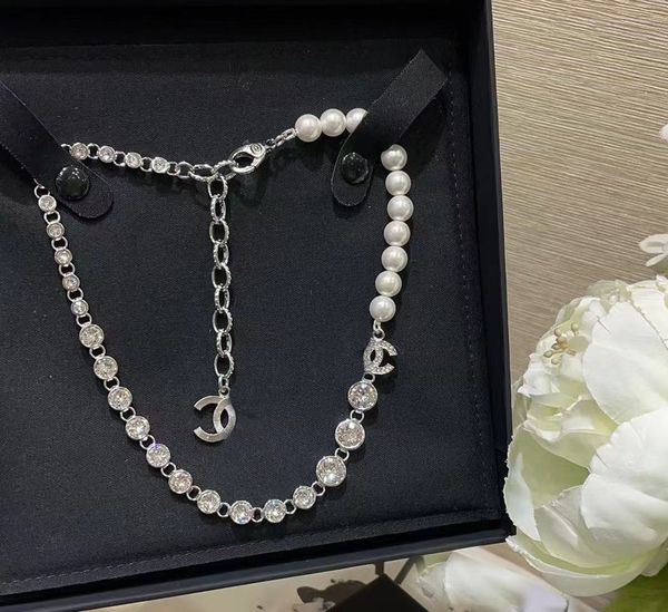 Gioielli firmati Collane Classiche da donna di alta qualità Lettere Moda Diamanti Pendenti Sailormoon Perle di diamanti Vita per gioielli-regalo di fidanzamento