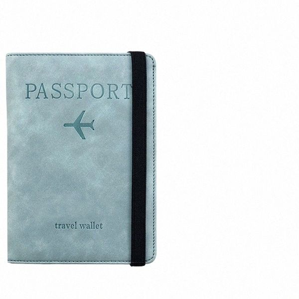 Busin Anti-magnético Passport Holder Fintie Passport Holder, Slim Travel Wallet Blocking Card Case Cover Passport Cover s9TM #