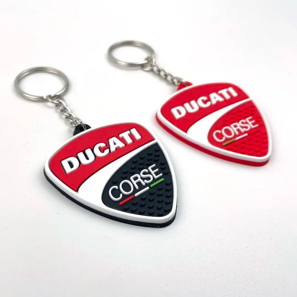 Para Ducati Motorcycle Keychain Tecking Logo Chain Chain Chain 3D Chave de anel de anel de anel KeyDiy Botas de sapatos Acessórios para modelos de modelos