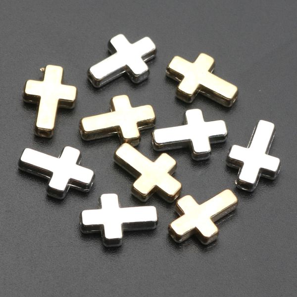 9x13mm 50pcs geometria a colori misti perle acriliche trasversali per gioielli per la produzione di orecchini a sospensione Accessori per la collana.