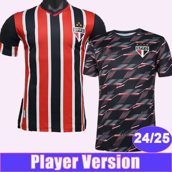 24 25 Sao Paulo Player Version Мужские футбольные майки RAFINHA LUCIANO CALLERI ARBOLEDA NESTOR DIEGO COSTA FERREIRA Выездная тренировочная одежда Футболки Короткая форма