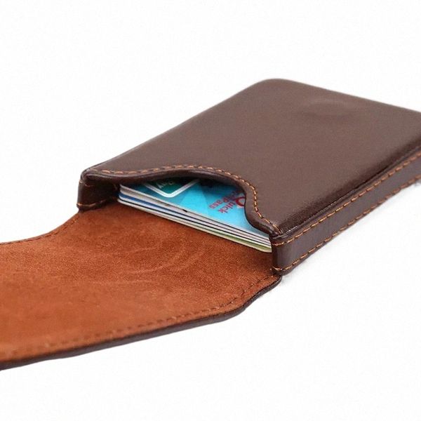 Atacado New Busin Card Holder Men's Card ID Titulares Magnético Atraente Caixa de Cartão Mini Carteira Masculino Titular de Cartões de Crédito 844j #