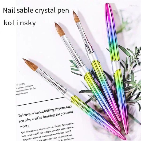 Trinkhalme Kolinsky Nagel Pinsel Muster Malerei Stift Maniküre Werkzeug Linie Streifen Zeichnung Kunst Liner UV Gel Polnischen Pinsel