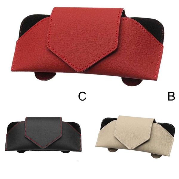 Aggiorna la custodia per occhiali da auto multifunzione Auto Visiera parasole Porta occhiali Occhiali da sole Porta biglietti con clip Porta accessori per automobili