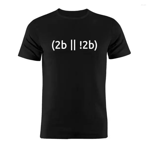 Homens Camisetas Coder Developer Programador Piadas para ser ou não engraçado Qualidade Impressão T-shirt Algodão Redondo Pescoço UE Tamanho Tee