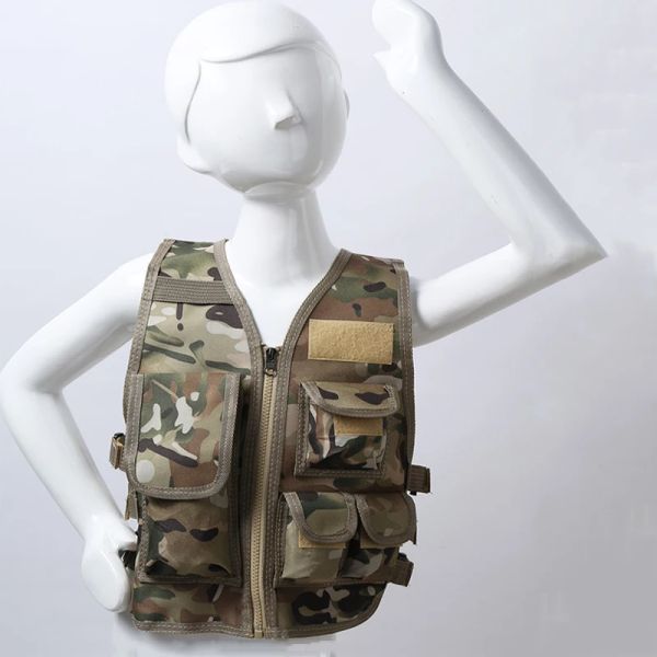 Militärkinder Tarn Jagd Kleidung Männer bekämpfen Ausrüstung Taktische Armee Weste Kinder Cosplay Kostüm Airsoft Scharfschütze Uniform