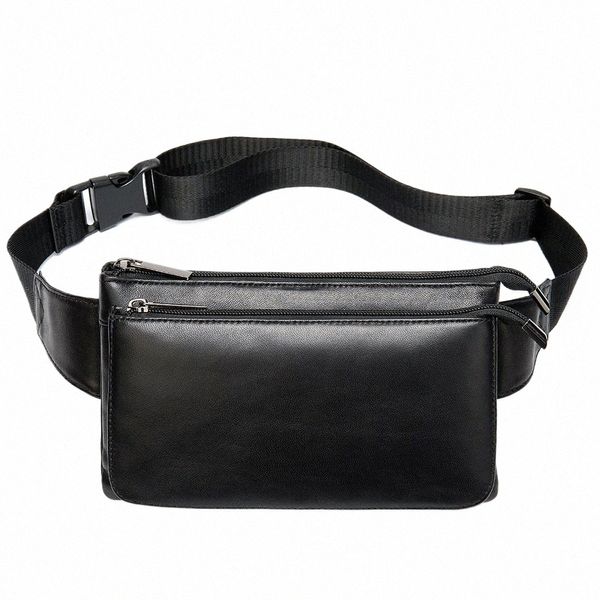 Marsupio da uomo Westal in vera pelle per uomo Marsupio maschile Designer Borsa di marca di lusso Cintura da uomo Borse petto / fianchi Sling Pack 8940 G9QH #