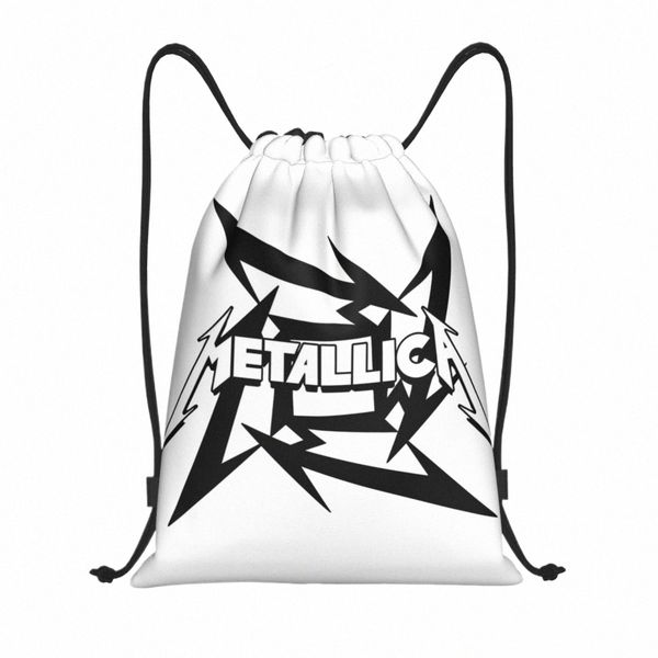 Heavy Metal Metallicas Música Cordão Mochila Gym Sports Sackpack String Bag para Yoga K24b #