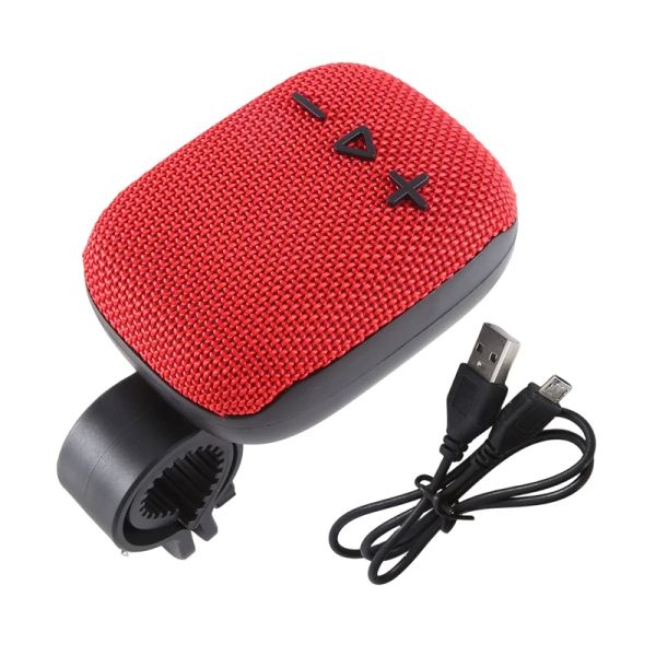 Lautsprecher Wind3 Wireless Bluetooth -Lautsprecher im Freien Fahrrad mit fester Halterung Mini Subwoofer Card Mini Audio 9x7.3x3.6 cm langlebig rot