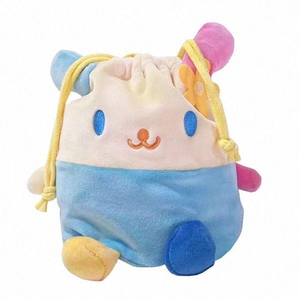 usahana Bunny Peluche Borsa con coulisse Custodia Cute Kawaii Borsa di stoccaggio Cartt Anime Borse da viaggio Organizzatore 69qR #