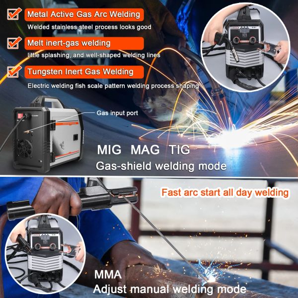 Saldatrici multifunzionali Mig MMA MAG-160C Inverter Welders multiuso per saldatura intelligente di saldatura elettrica portatile
