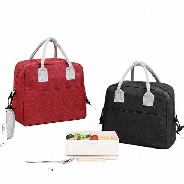 Hot Borse frigo a spalla grande Borsa da pranzo portatile per le donne Borsa da frigorifero Borsa termica con cerniera Borsa da pranzo Tote Food Picnic Beach w8Zg #