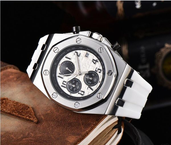 Nuovi orologi alla moda da uomo e da donna Accessori di alto lusso AAA Cinturino in caucciù alla moda APP Orologio da ciotola al quarzo impermeabile Orologio sportivo a otto lati a sei aghi 369