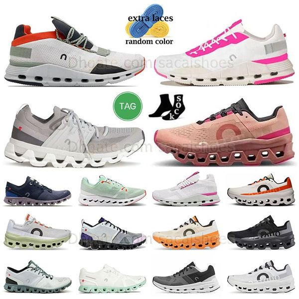 Authentische rosa Wolken leichte Laufschuhe Tennisschuh Nova Trainer All White All Black Runner Go Vista Cloudstratus 5 OC Womens Cloud Cloudrunner Ultra Flat Sneaker