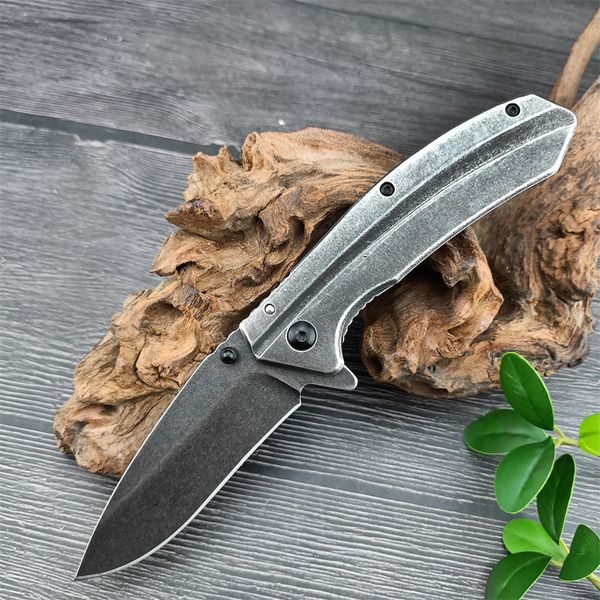 Sıcak Satış KS 1306BW Filtre Stone Washed Flipper Katlanır Bıçak 420 Çelik Cep Bıçakları Açık Taktik Çoklu Elden Çarşamba Av Arabası 9000 1660 3655 7550