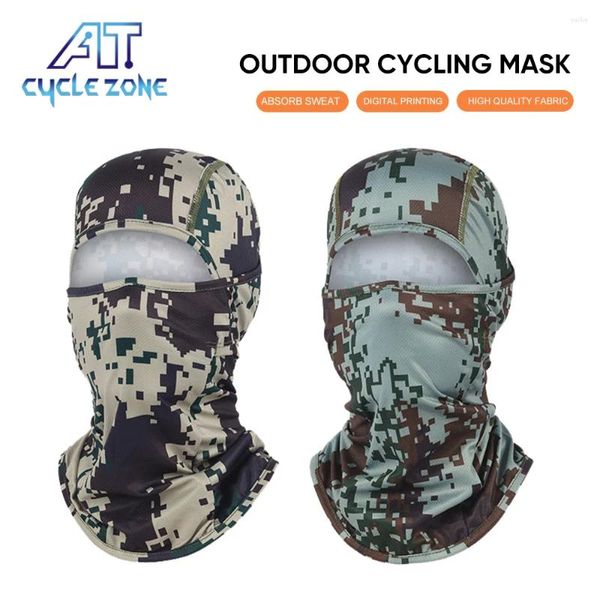 Bonés de ciclismo militar balaclava máscara facial proteção solar capa camuflagem masculina camuflagem motocicleta