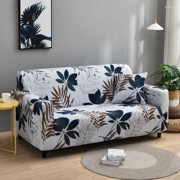 Sandalye kapakları -Lim oturma odası slipcovers polyester elastik kanepe koruyucusu için floral baskı kanepe kapağı