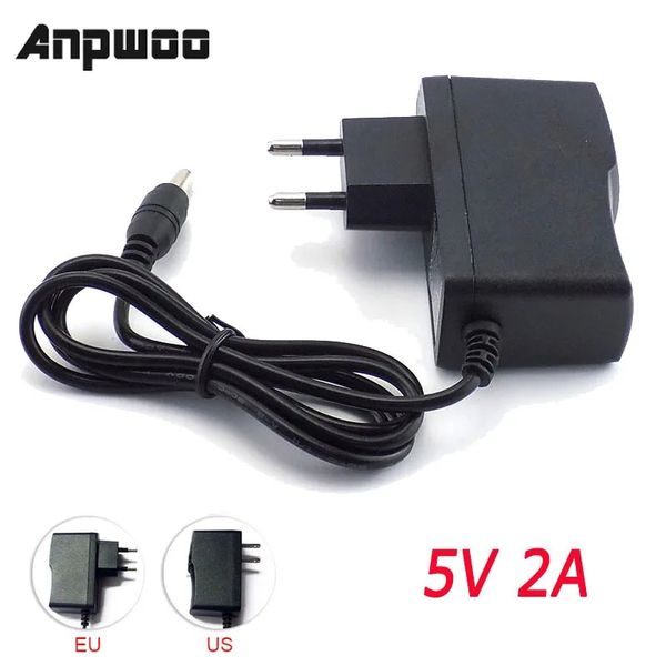 Adaptador de alimentação ac para dc 100-240v, adaptador de carregador de fonte 5v 12v 9v 1a 2a 3a 0,5a plugue eua ue 5.5mm x 2.5mm para lâmpada de tira led cctv