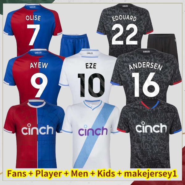 23 24 EAGLES maglie da calcio CPFC 2023 2024 EDOUARD ZAHA MILIVOJEVIC MATETA J. AYEW SAKHO TOWNSEND MEYER SCHLUPP PALACE Uomo Bambini Kit Thailandia Maglia da calcio