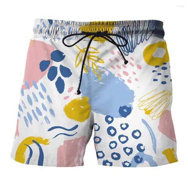 Shorts masculinos calças nadar praia capris casual moda cintura alta solta homens personalizados verão