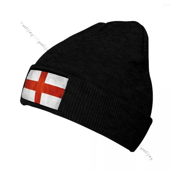 Berretti Cappello lavorato a maglia per uomo Donna Bandiera dell'Inghilterra Berretto invernale spesso