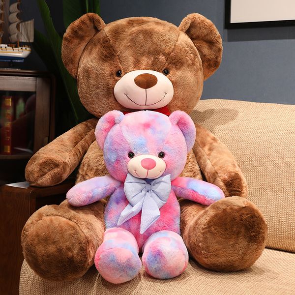 60/80 cm di orsacchiotto grande orsacchiotto peluche bambolo botto orso di peluche cuscinetto cuscinetto per bambini morbidi giocattoli per ragazze decorazioni per la stanza di kawaii