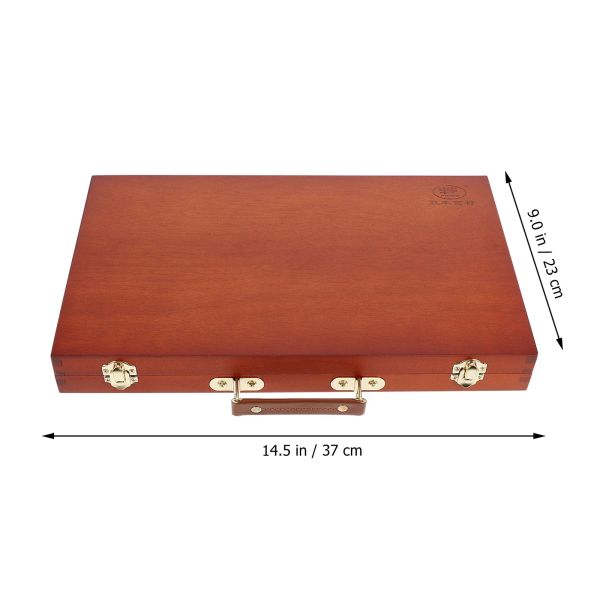 MALE BOX CASE Aquarellöl Stift Desktop Zubehör Zeichnen Accessoires luxuriöser farbiger Holzstiftstifte Unterabsatz