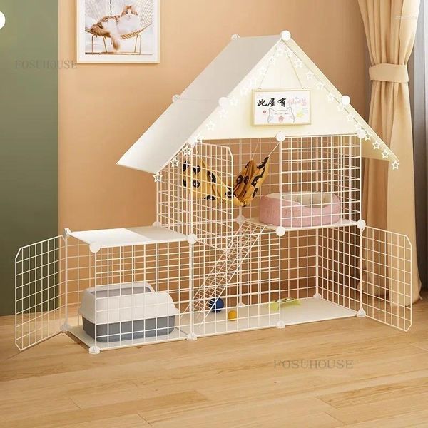 Trasportini per gatti Tenda e gabbia per cani Prodotti per animali domestici Forniture per spazi super grandi Villa di lusso Assemblaggio gratuito Lettiera