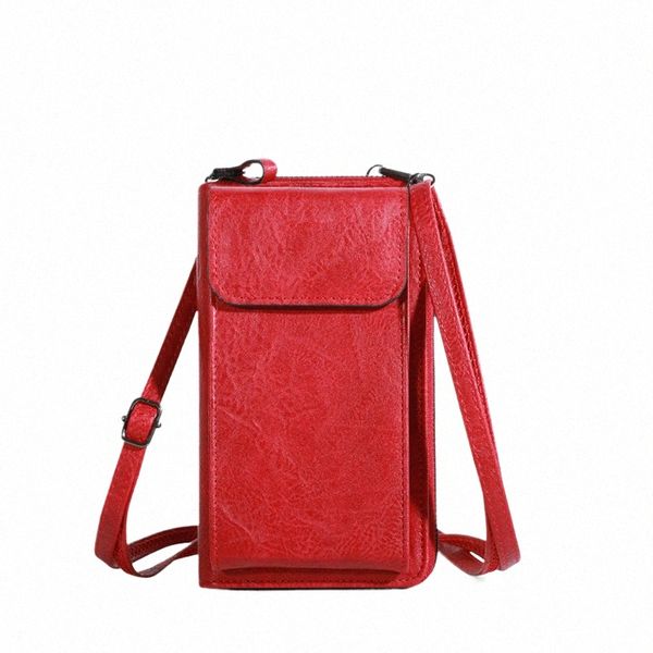 новая женская сумка через плечо из искусственной кожи для мобильного телефона, сумка через плечо большой емкости, прямая почтовая рассылка k4zD #