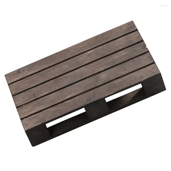 Figurine decorative per pallet in legno carbonizzato Coaster tavolini in legno tavolino Tripledow Pt Photice Place Creat per piatti da pranzo da scrivania